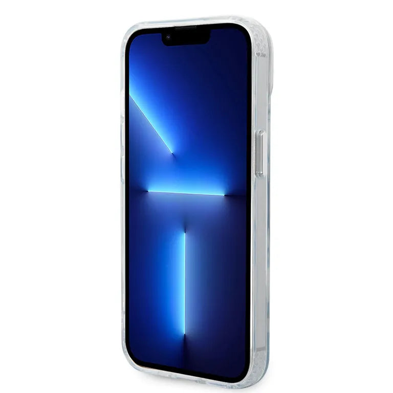 Karl Lagerfeld MagSafe Compatibilní Kryt IML Karl és Choupette NFT pro iPhone 13 átlátszó tok