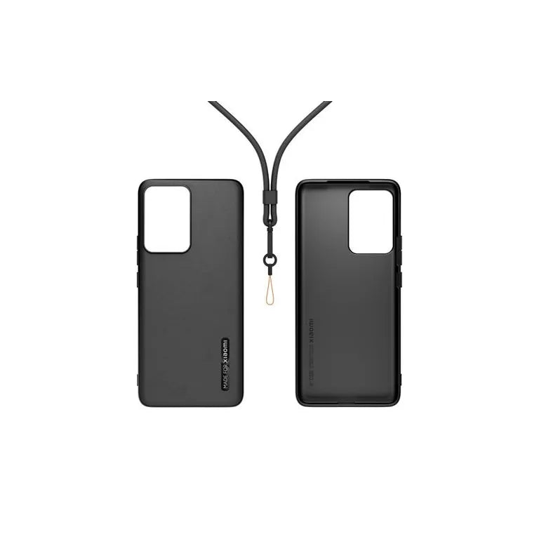Készült Xiaomi TPU borító Xiaomi 13 Lite-hoz, szíjjal Fekete tok