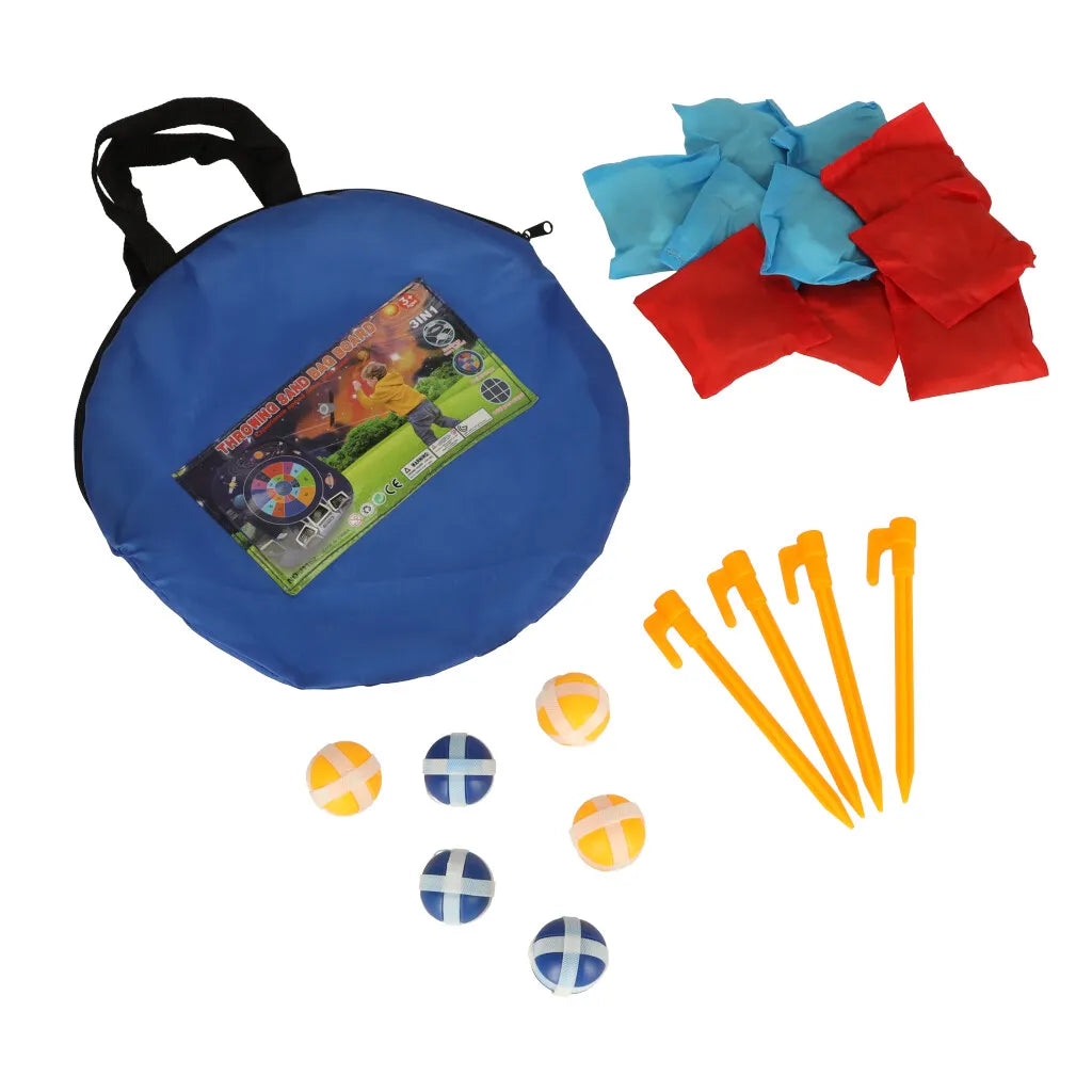 Kétoldalas tépőzáras játék darts labdák zsákok 21el.