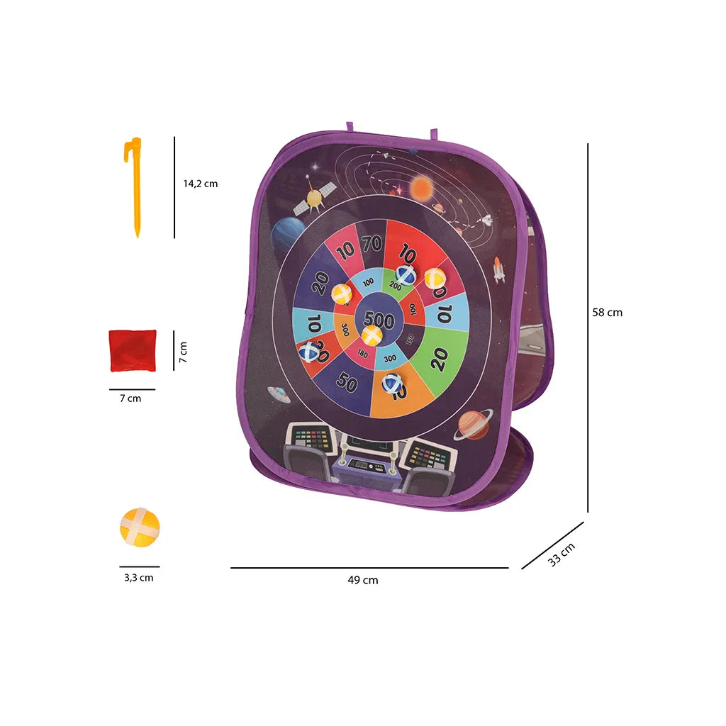 Kétoldalas tépőzáras játék darts labdák zsákok 21el.