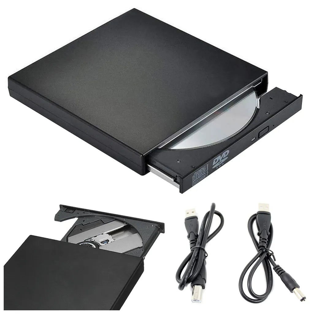 Külső cd-r/dvd-rom/rw meghajtó USB 2.0, fekete