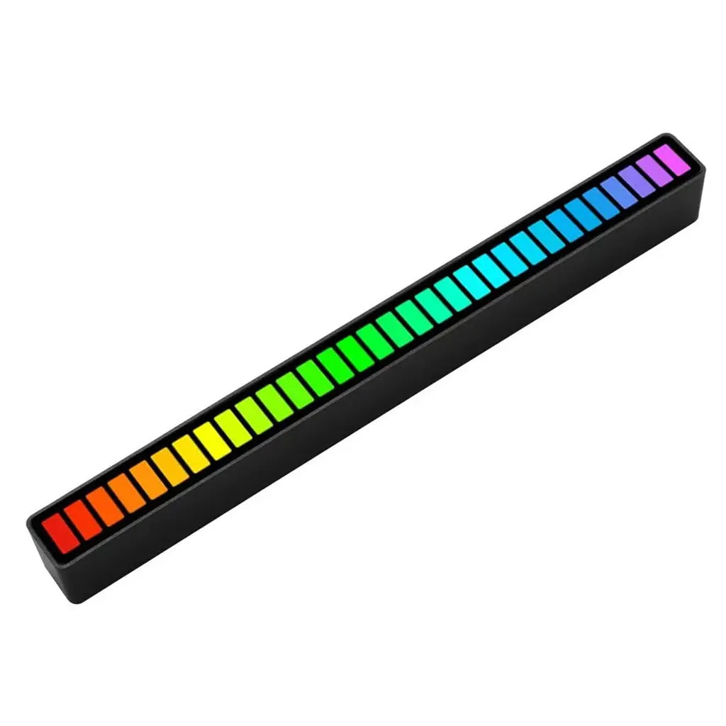 Többszínű RGB LED neoncsík beépített akkumulátorral, 18 különböző fénymóddal, USB-C tápellátás, 181mm x 16mm x 18mm, fekete/fehér színben