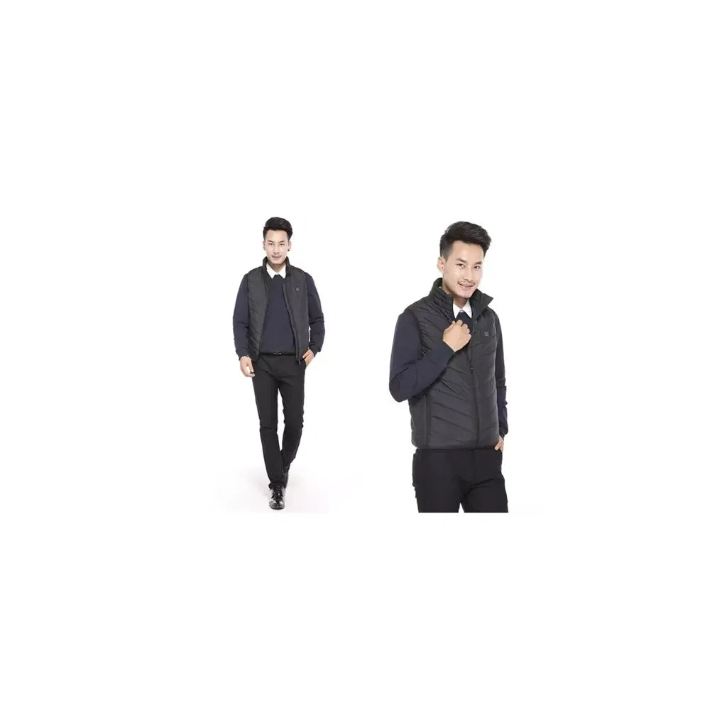 USB fűthető mellény, fekete, M, unisex