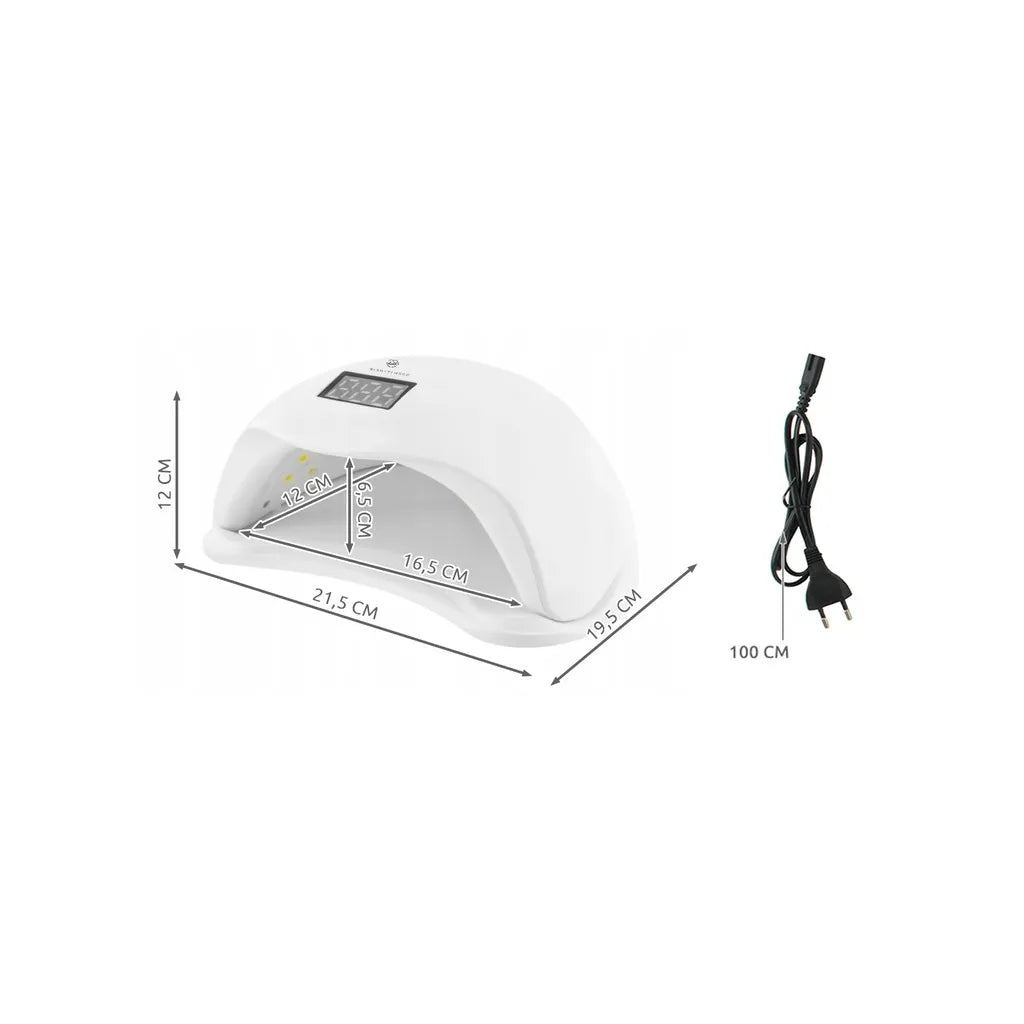 Manikűr/Pedikűr UV lámpa időzítővel, 24 LED, 48W, LCD, hordozható