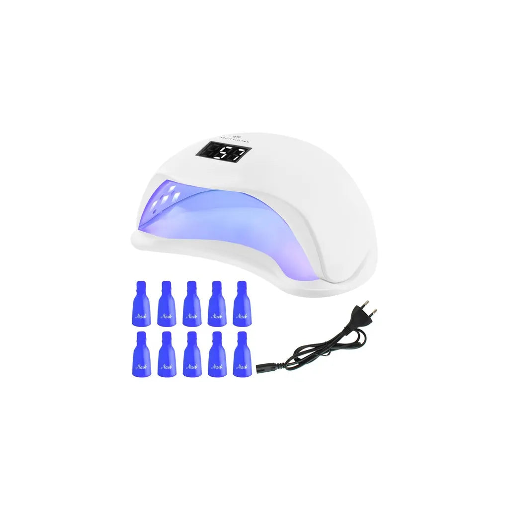 Manikűr/Pedikűr UV lámpa időzítővel, 24 LED, 48W, LCD, hordozható
