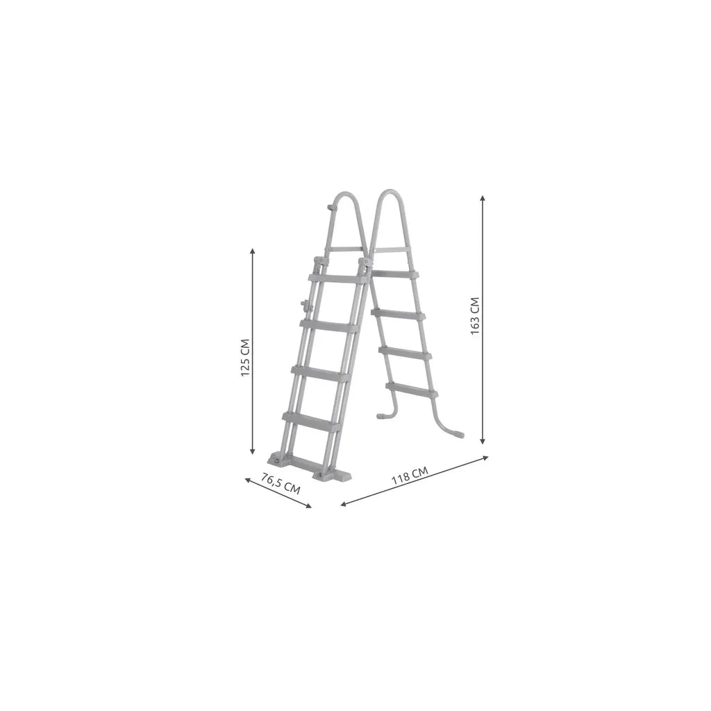 BESTWAY 58331 Medencelétra 122 cm, 4 fokos, szürke
