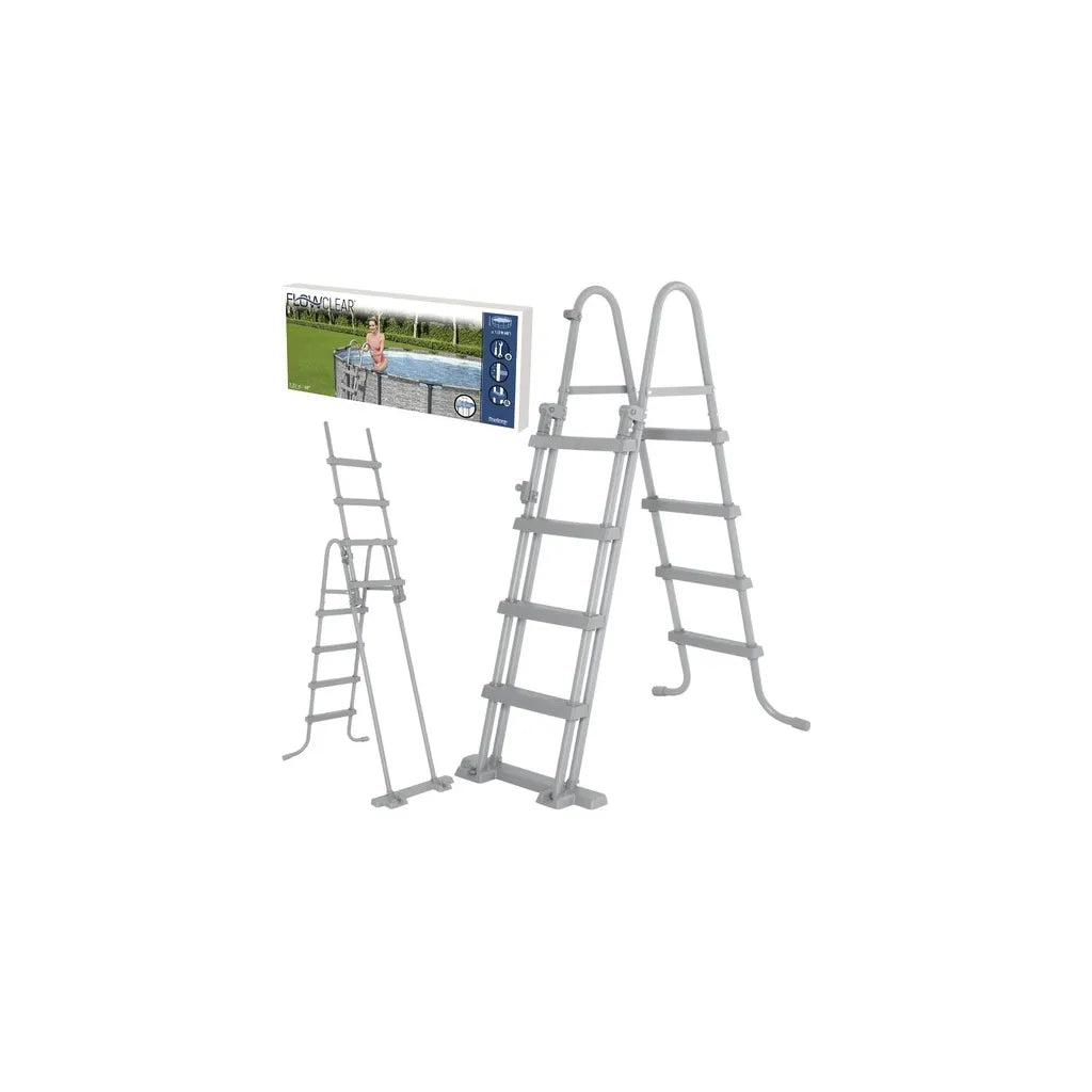 BESTWAY 58331 Medencelétra 122 cm, 4 fokos, szürke