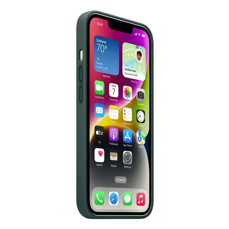 MPP53ZM/A Apple bőrborítás, beleértve. MagSafe iPhone 14-hez Forest Green tok