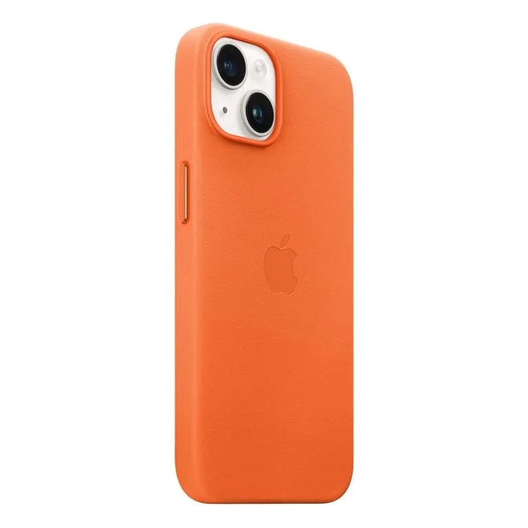 MPP83ZM/A Apple bőrborítás, beleértve. MagSafe iPhone 14-hez Narancssárga tok