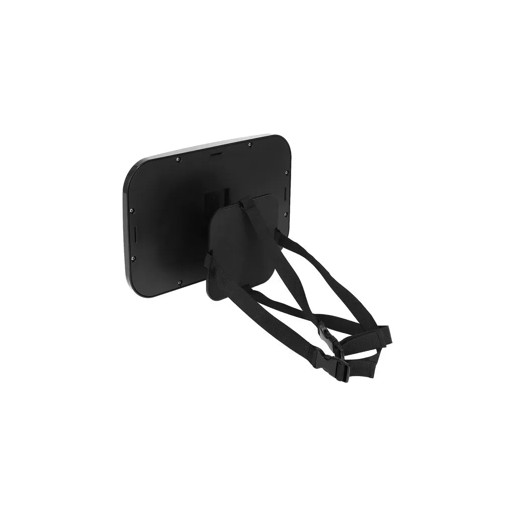 MALATEC Babafigyelő visszapillantó tükör fejtámla rögzítésssel, 360 fok, 30x20 cm, fekete