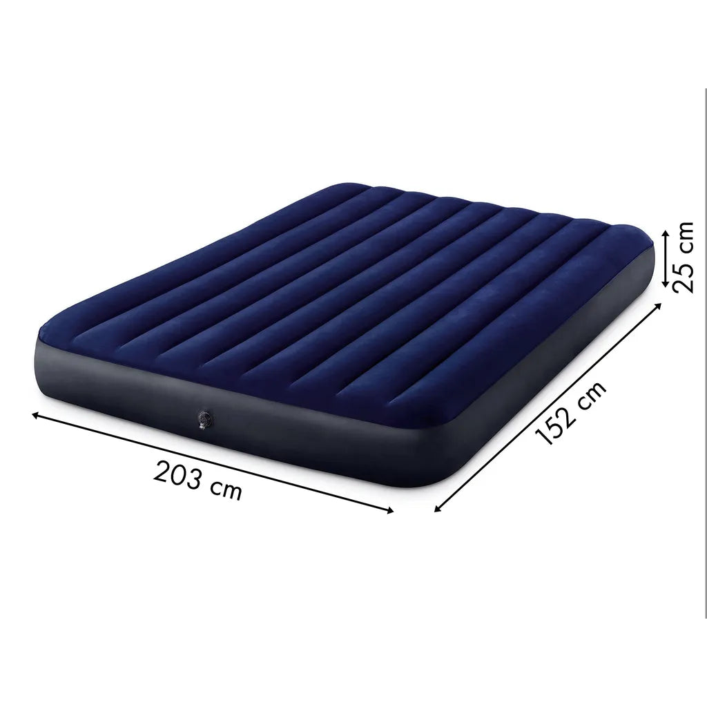 Intex 64757 felfújható 2 személyes légmatrac, 203 x 152 x 25 cm, kék