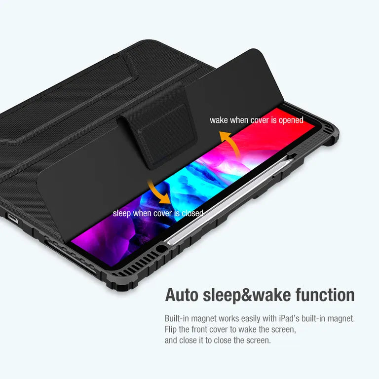 Nillkin Bumper PRO Védő állvány tok pro iPad 12.9 2020/2021/2022 fekete