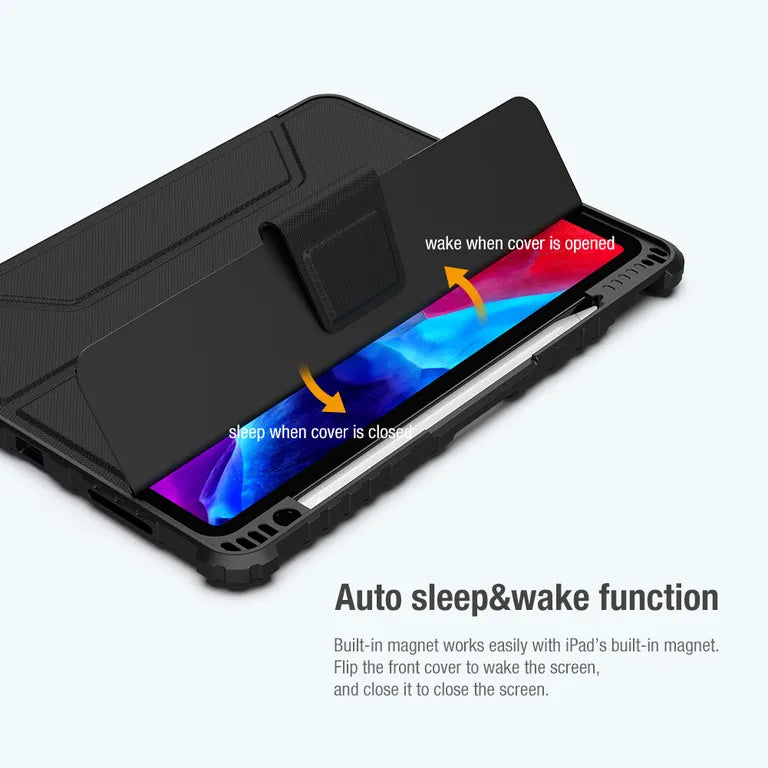 Nillkin Bumper PRO védőállvány tok pro iPad 10.9 2020/Air 4/Air 5/Pro 11 2020/2021/2022 Fekete