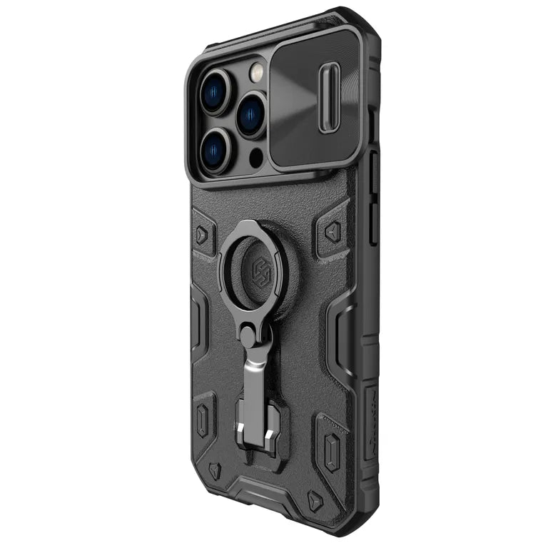 Nillkin CamShield Armor PRO mágneses Zadní Kryt pro Apple iPhone 14 Pro Fekete tok
