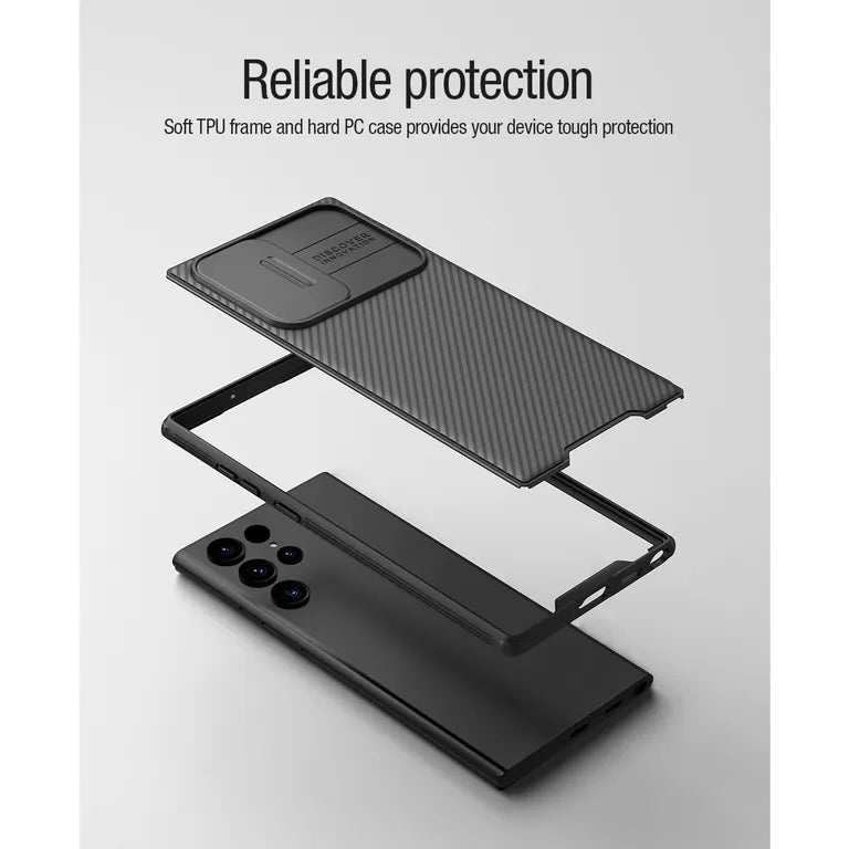 Nillkin CamShield PRO mágneses hátlap a Samsung Galaxy S22 Ultra Fekete számára