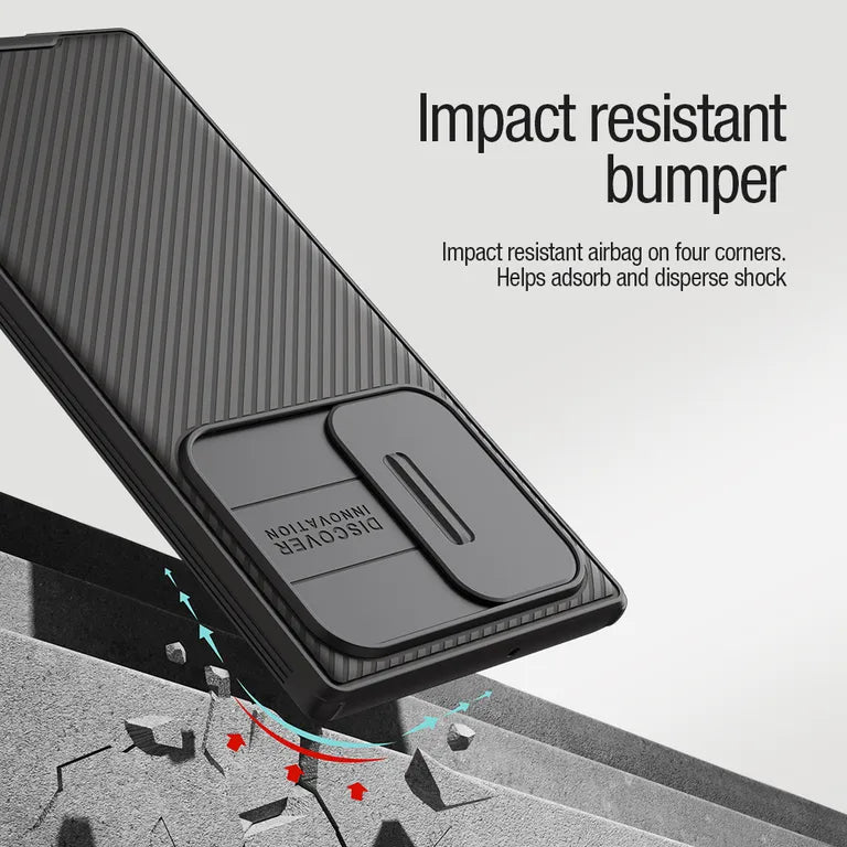 Nillkin CamShield PRO mágneses hátlap a Samsung Galaxy S22 Ultra Fekete számára