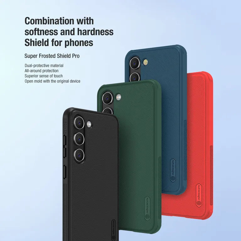Nillkin Super Frosted Shield Pro tok a SAMSUNG S23-hoz (fekete)
