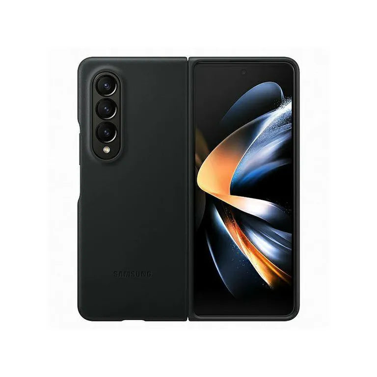 Samsung EF-VF936LBEGWW Z Fold 4 fekete/fekete bőrborítás tok