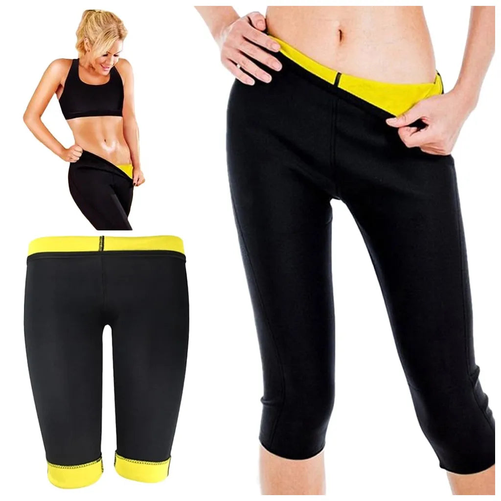 Neoprén fitness edzőnadrág M-es méret (Derék: 73-79 cm | Csipő 98-102 cm), fekete