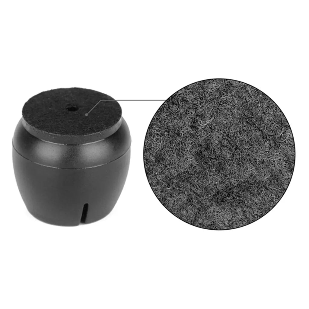 16 db-os székláb sapka készlet filc alátéttel 12-16mm, fekete