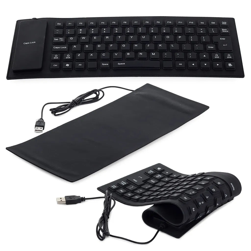 Szilikon gumi billentyűzet usb csendes pc-hez