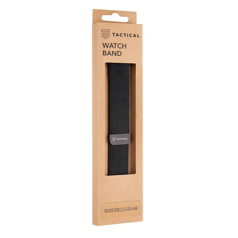 Tactical 351 Loop mágneses fémszíj Apple Watch 1/2/3/4/4/5/6/7/8/7/7/7/SE 42/44/45mm fekete színű órához