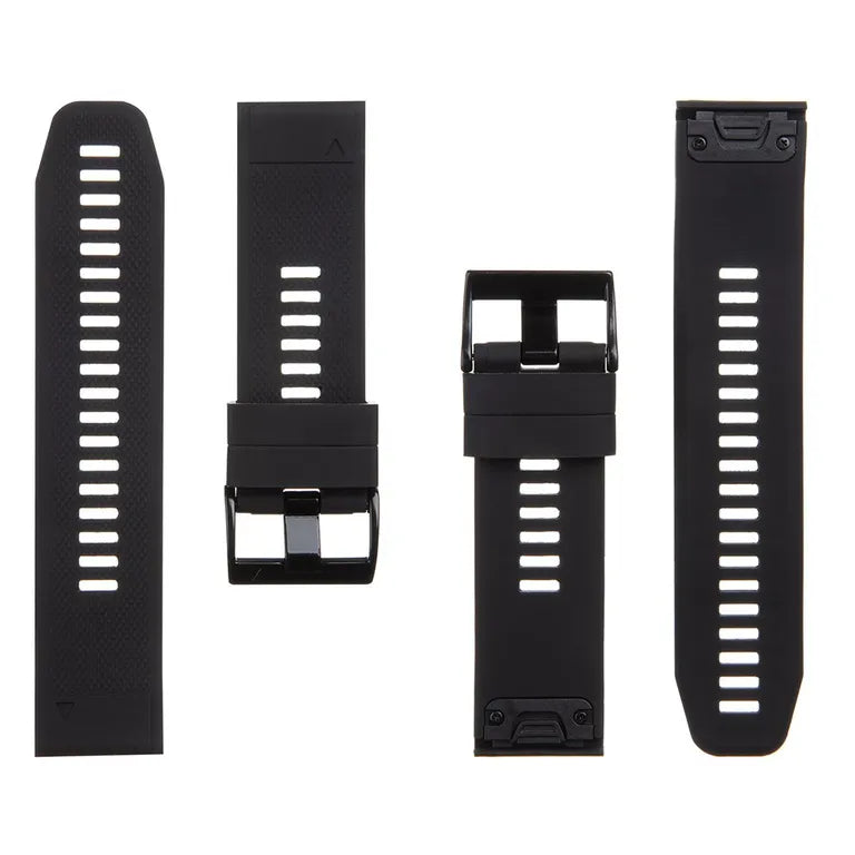 Tactical 668 Szilikon szíj Garmin Fenix 5X/6X/7X QuickFit 26mm Fekete