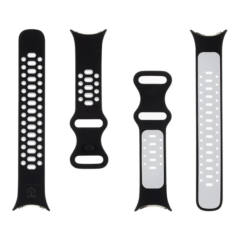 Tactical 832 Dupla szilikon szíj a Google Pixel Watch-hoz Fekete/szürke