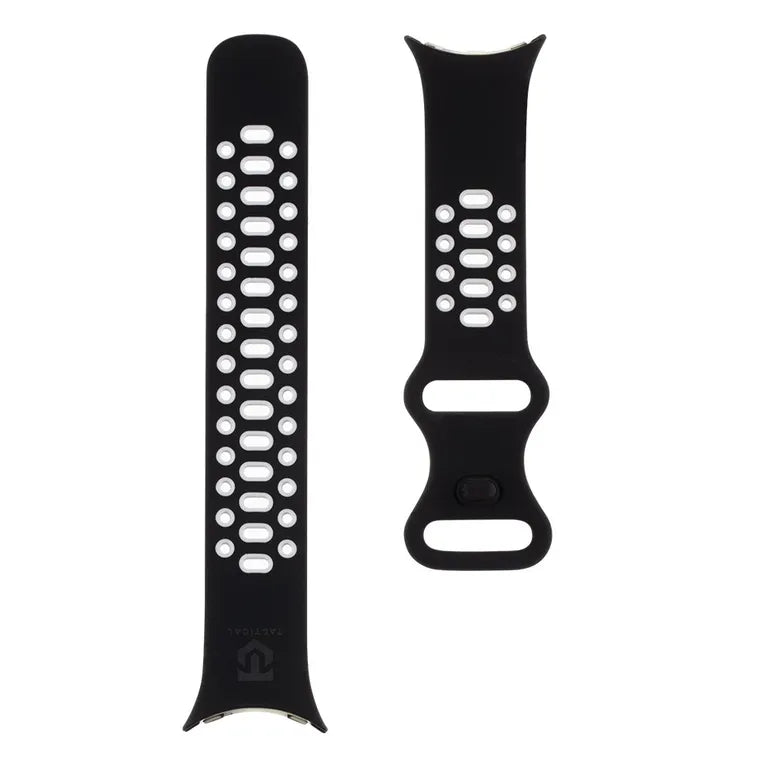 Tactical 832 Dupla szilikon szíj a Google Pixel Watch-hoz Fekete/szürke
