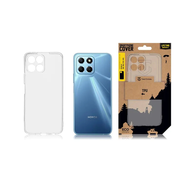 Taktikai TPU Kryt pro Honor X8 5G/X6 4G/70 Lite átlátszó tok