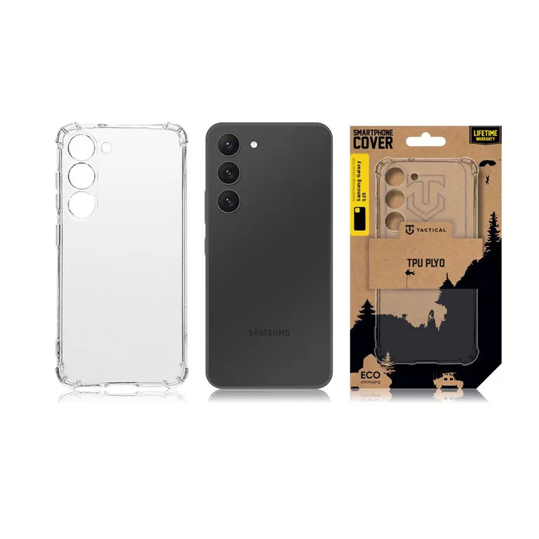 Taktikai TPU Plyo Kryt pro Samsung Galaxy S23 átlátszó tok