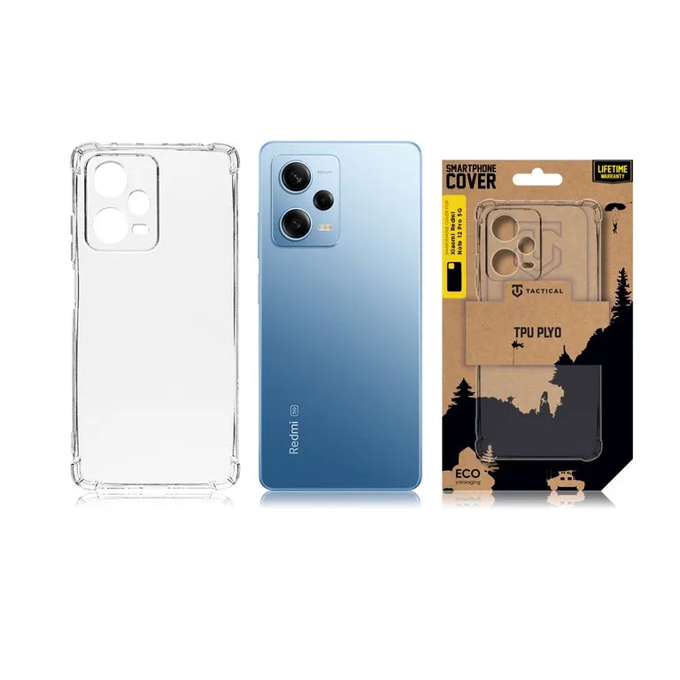 Taktikai TPU Plyo Kryt pro Xiaomi Redmi Note 12 Pro 5G átlátszó tok