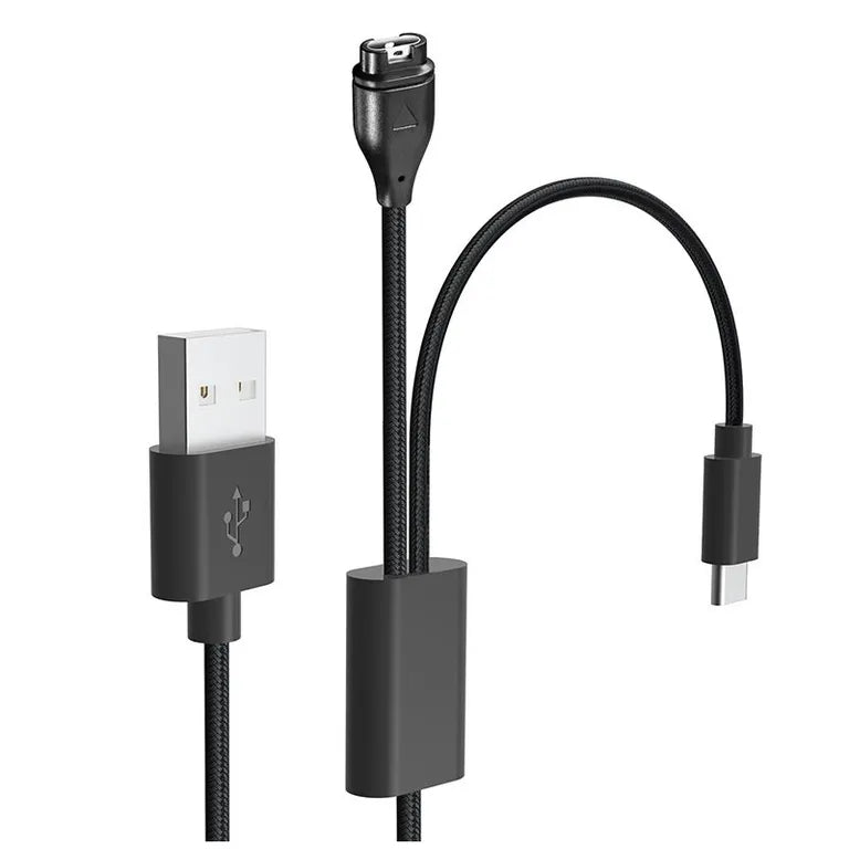 Taktikai USB töltő- és adatkábel 2in1 Garmin Fenix 7 + USB-C számára