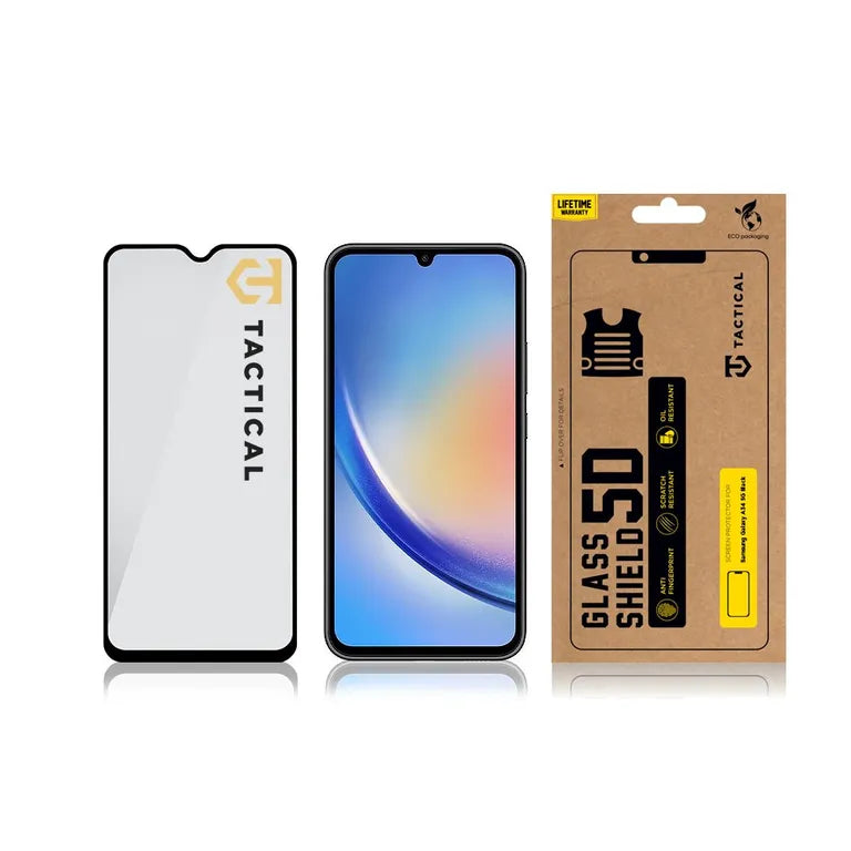 Taktikai üvegpajzs 5D sklo pro Samsung Galaxy A34 5G fekete