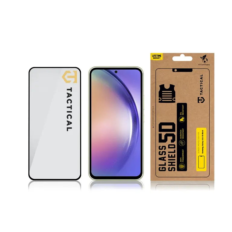 Taktikai üvegpajzs 5D sklo pro Samsung Galaxy A54 5G fekete