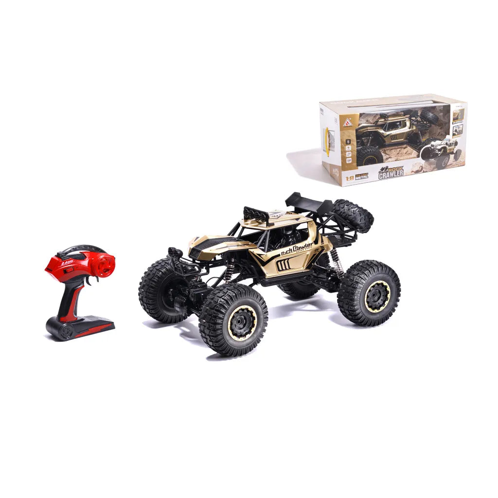 Távirányítós autó RC autó Rock Crawler 2.4GHz 1:8 51cm arany