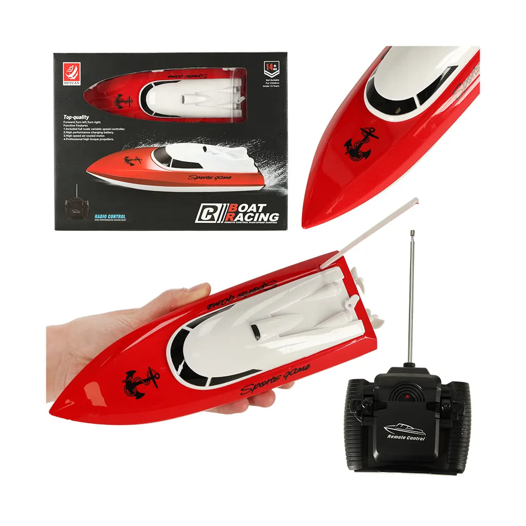 Távirányítós motorcsónak, 4CH MINI CP802, piros