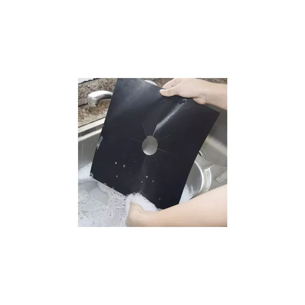 Ruhhy Teflon alátét gázrózsához - 4 db., 27 x 27 x 0,2 cm, fekete