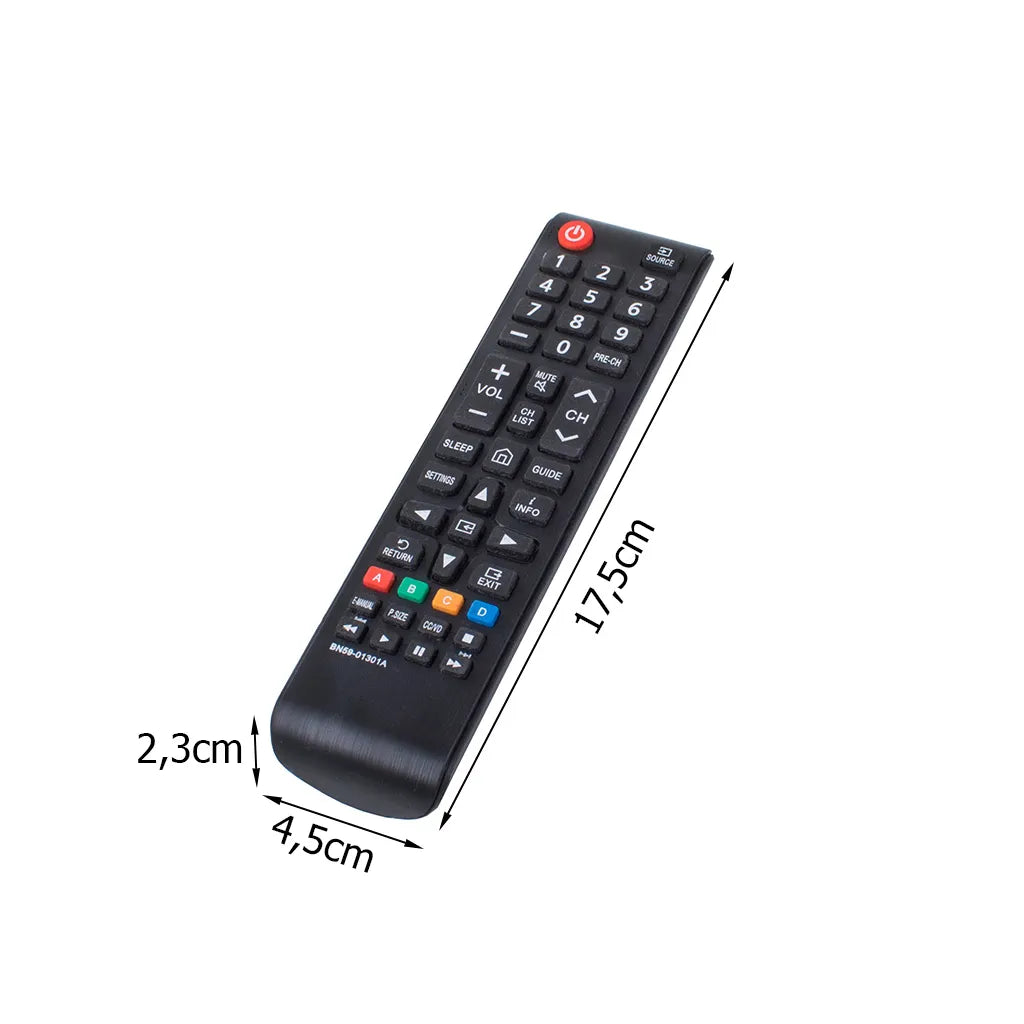 Univerzális távirányító tv smart 01301a, 17,5cm x 4,5cm x 2,3cm, fekete