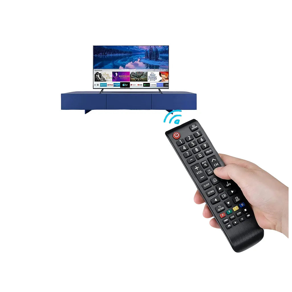 Univerzális távirányító tv smart 01301a, 17,5cm x 4,5cm x 2,3cm, fekete