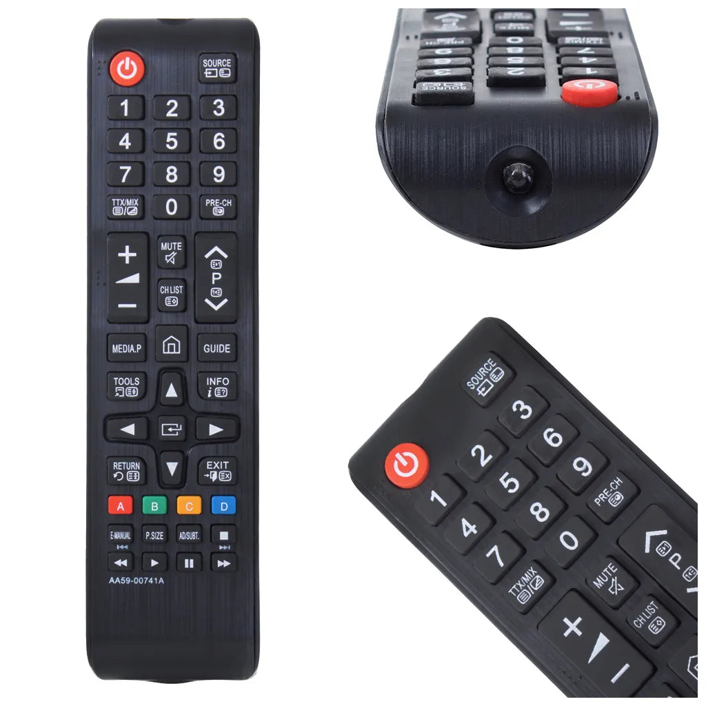 Univerzális távirányító tv smart 00741a, 17,5cm x 4,5cm x 2,3cm, fekete