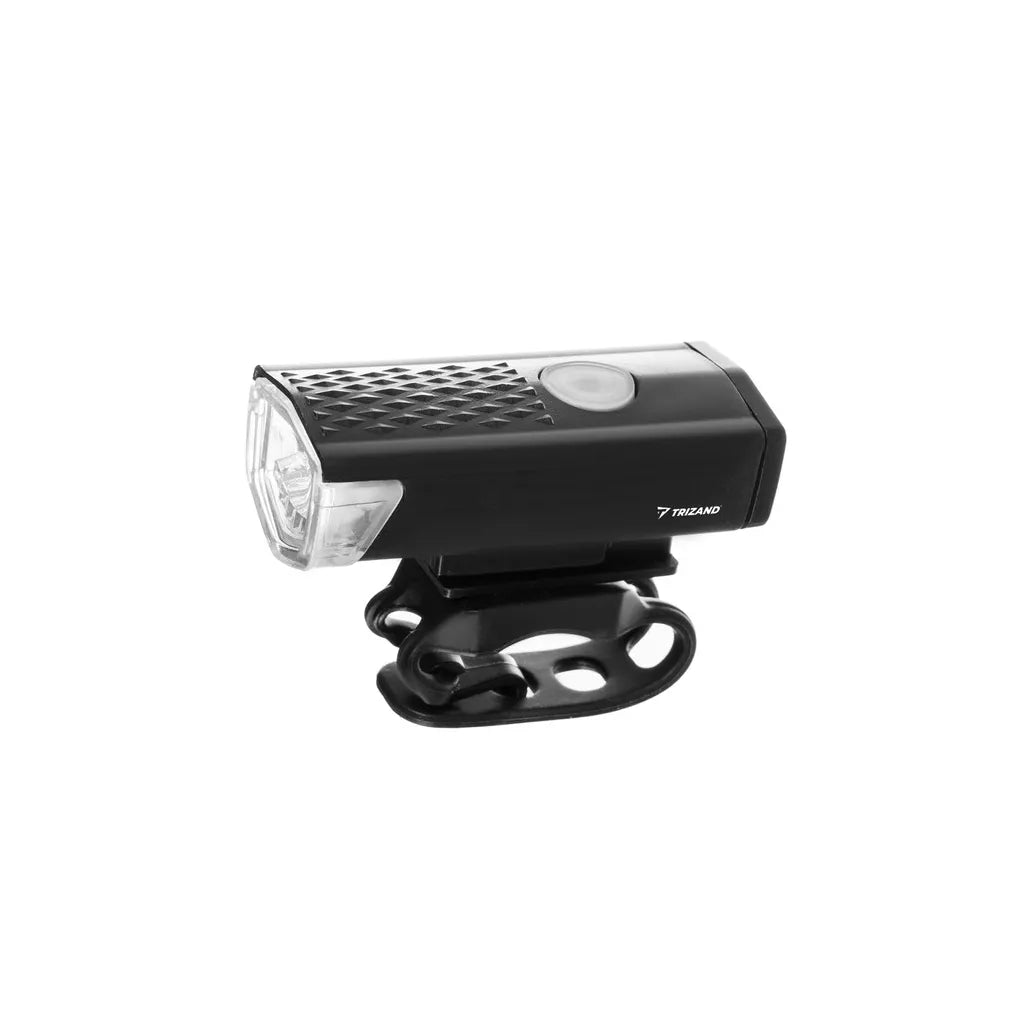 USB LED kerékpár első és hátsó lámpa,  5 x 6,5 x 3 cm/7,5 x 3 cm, fekete